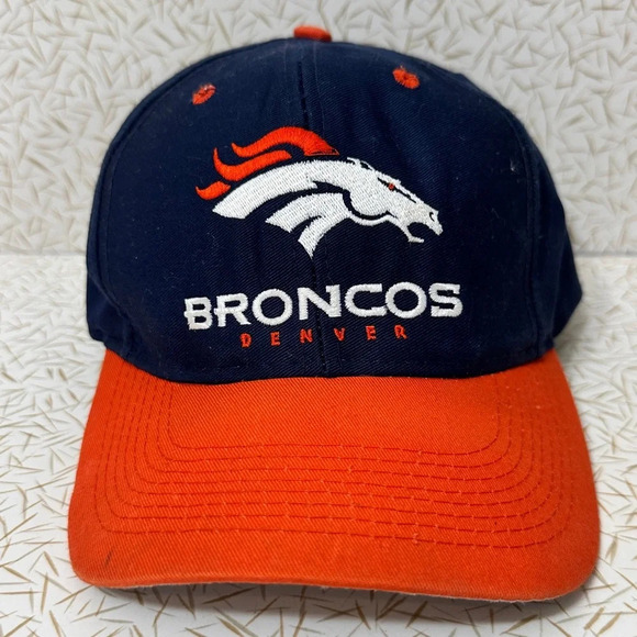 Vintage 90s Denver Broncos NFL Logo 7 Snapback Hat - Picture 1 of 7